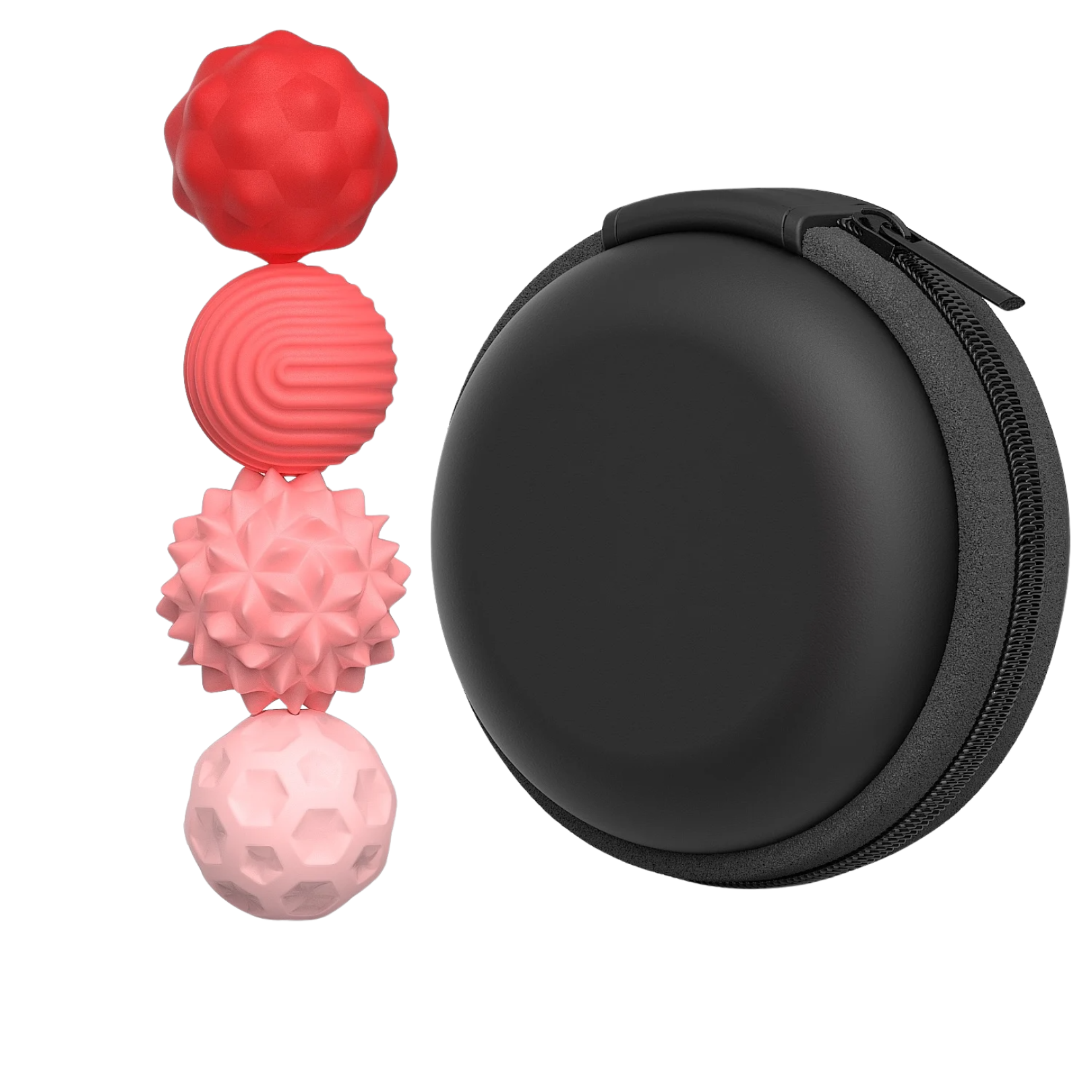 Textured Magnetic Silicone Balls Set