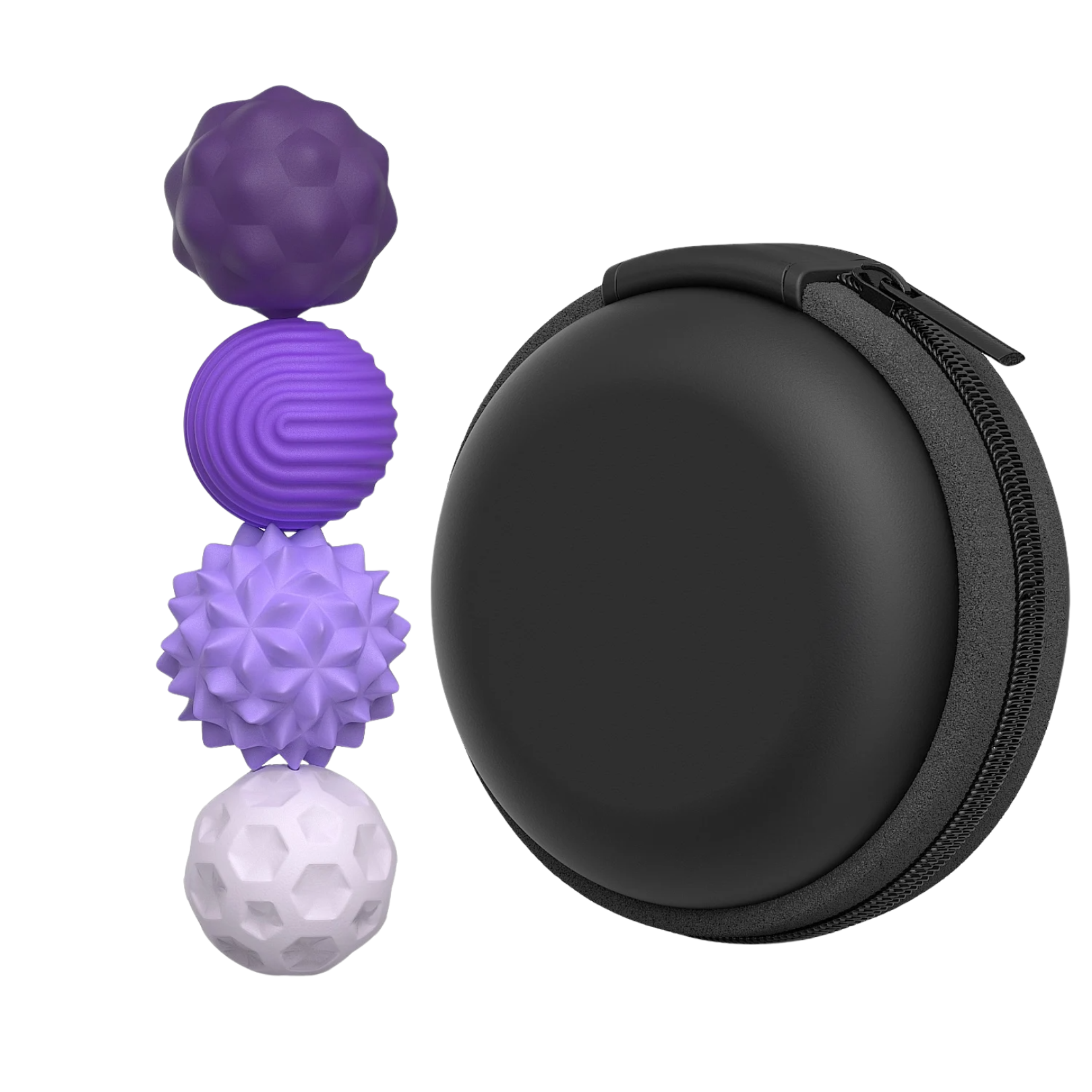 Textured Magnetic Silicone Balls Set
