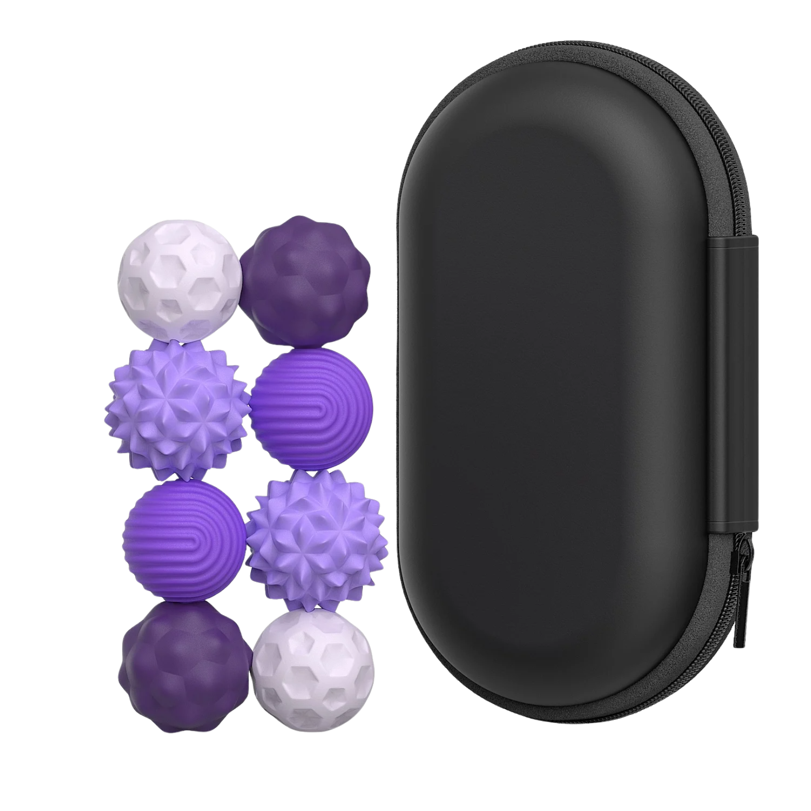 Textured Magnetic Silicone Balls Set