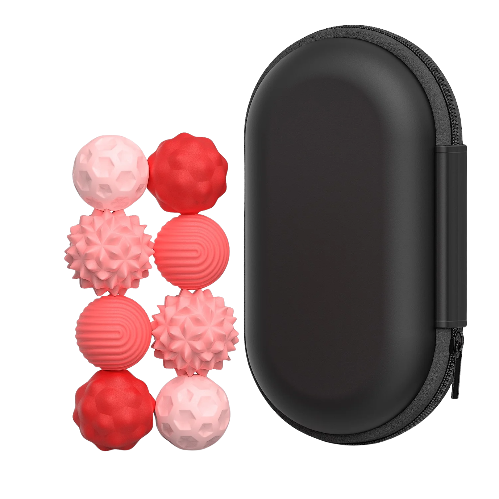 Textured Magnetic Silicone Balls Set