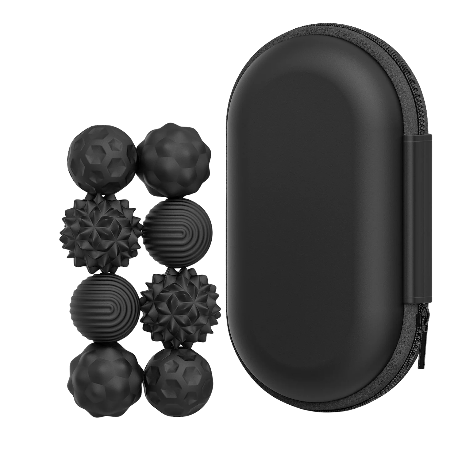 Textured Magnetic Silicone Balls Set